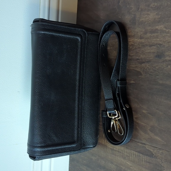 Vintage Black Leather Nordstrom Crossbody Purse - Picture 7 of 7